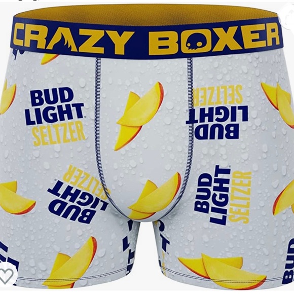 CRAZYBOXER Bud Light Seltzer Mango Men's Boxer briefs (Creative Packaging) - Picture 3 of 5